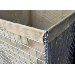 2.21m Height Mil 10 Heavy Zinc Hesco Flood Barriers 76.2x76.2mm for sale