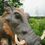 Customized Realistic Animatronic Animals Wild Boar Model With Alive Roaring Sound