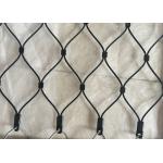 AISI 316 Grade Black Oxide Wire Rope Mesh Ferruled And Knotted Type for sale