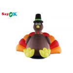 4 Meter Inflatable Turkey Decoration With Air Blower For Thanksgiving Day for sale