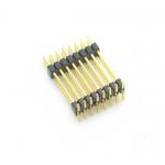 2*8P 1.27mm pitch   Dual Row  Double plastic SMT   PA9T Black Pcb Pin Connector for sale