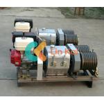 High Precision Tower Erection Tools 9KW Diesel And Gasonline Engine Double Drum Winch for sale