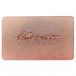 Rose Gold Engraved Custom Metal NFC Business Cards Contactless  Waterproof for sale