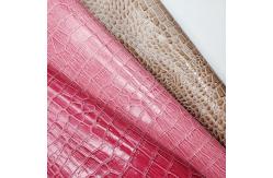 China Glossy Crocodile PVC Leather Packaging Box Crocodile Embossed Leather supplier