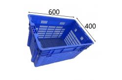 China Nestable Collapsible Plastic Crates 600 X 400 X 315mm Stackable Moving Crates supplier