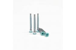 China Countersunk Head Straight Repair Furniture Screws With Hexagonal Roller Coaster Thread supplier