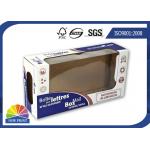 Matte Lamination Printed Paper Corrugated Mailer Box With Clear Product Display Windows for sale