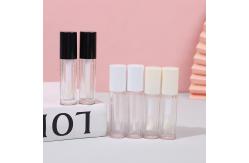 China Square Plastic Lip Glaze Tube Simple With Brush And Printable Logo supplier