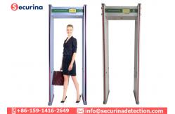 China Anti Interference Airport Security Walk Through Gate , Full Body Metal Detector supplier