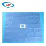 CE Approved Surgical Barrier Aperture Drape With Adhesive Medical Consumables for sale