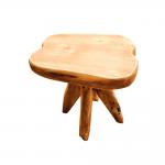 Cedar Irregular Triangle 0.065m3 High Temperature Stool 30cm Width for sale
