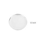 12 inch round aluminum pizza pan shallow pizza tray wide rim pizza baking tray for sale