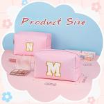 Cosmetic Bag Travel Toiletry Bag, Personalized Birthday Gift for Women Teen Girl, Preppy Travel Stuff For Girls for sale