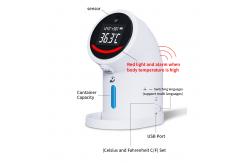 China Fever Detector Mini IR Thermometer With Sanitizer Spray Gel Dispenser supplier