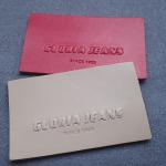 Eco Friendly 3D 6cm Embossed Leather Patches for sale