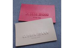 China Eco Friendly 3D 6cm Embossed Leather Patches supplier