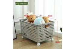 China H30cm Plastic Laundry Hamper With Wheels For Living Room Hotel supplier