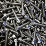 Hexagonal Head Flange Titanium Bolts M2-M35 Size Silver Golden