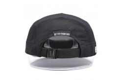 China Custom Breathable Mesh Running Hat 5 Panel Nylon Camper Cap With Embroidery supplier