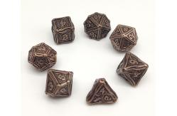 China Nontoxic Handcrafted Metal Dice Set , Lightweight Dice Sharp Edges supplier