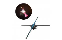 China 65cm 4 Blades Spinning Led Hologram , Holographic 3d Led Fan 450x224px Resulution supplier
