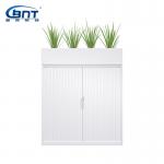 ABS Sliding Door Metal Storage Cabinet With Flower Pot Holder for sale