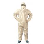 China Industrial White Disposable Chemical Coveralls Protective Workwear Fluid Proof manufacturer