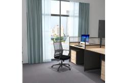 China Modern Swivel Executive Black Mesh Office Chair With Headrest supplier