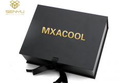 China Cardboard Gift Boxes Hair Extension Packaging With Satin Insert Matte Lamination supplier
