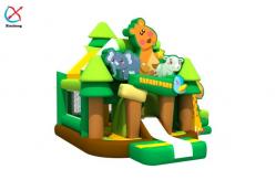 China Factory Inflatable Combo Castle Safari Park Inflatable Bouncy House With Slide supplier