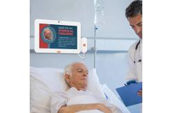 China Hospital Android 1920X1080 13.3inch Medical Tablet With Handle Call Center Service supplier
