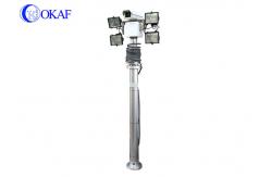China 5m 6m Telescopic Camera With Light Vehicle Mounted Night Scan Light Tower supplier