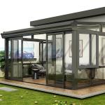 White Sun Room Aluminum Frame With Corner Joint Corner Code Connection for sale