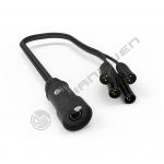 4-Channel 3-Pin XLR Adapter Cable with RJ45 Female Converter Xlr 3 Male Pins to Power Application Extension Connector Cable for sale