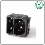 Ac Power Socket With Fuse 3pin Inlet Panel Mount Connector LZ-14-F2-3P 10A 250V Electrical Outlet Connection Electric Us for sale