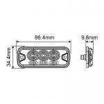 Surface Mount Truck Strobe Light Waterproof LED Flashing Lights For Vehicles