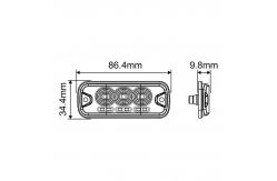China Surface Mount Truck Strobe Light Waterproof LED Flashing Lights For Vehicles supplier