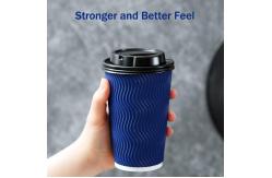 China Insulated Compostable Coffee Cup Disposable Biodegradable With Pla Coating supplier