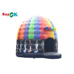 Tarpaulin Inflatable Air Tent With LED Light PVC Party Tent Advertising for sale