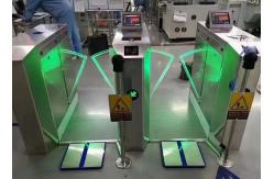China 8 Inch LCD Screen ESD Turnstile Gate System With Foot Pedal and Wristband supplier