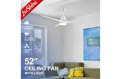 China 38W 3 Blades Remote Control Ceiling Fan With Dimmable LED Light supplier