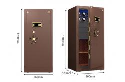 China Double Alarm Solid Steel Jewelry Watch Winder Safes With 7 Open Ways supplier