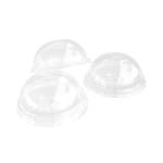 Cafe 90mm Biodegradable Coffee Cup Lids , Clear Plastic Dome Lids for sale