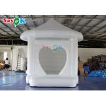 Wedding Inflatable Bounce White Jumping Castle Flame Retardant