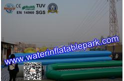 China Attractive Inflatable Water Ball Pool Two Tube Dark Blue CE / SGS supplier