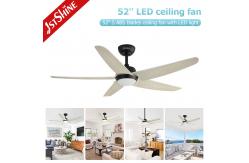 China LED 5 Blade Ceiling Fan , Living Room Quiet High Speed DC Ceiling Fan supplier