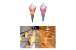 China Semi - Automatic Ice Cream Wafer Cone Making Machine With Various Shapes supplier