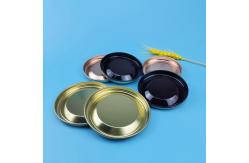 China Custom Size Tinplate Lid Stretch Metal Bottle Cap supplier