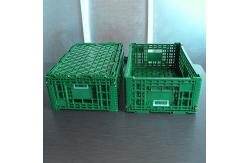 China Green Plastic Storage Crate 600x400x220cm For Fruit Vegetable supplier