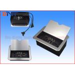 Conference Room Table Electrical Outlets , Flip Up Desk Mounted Power Sockets